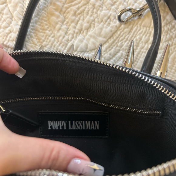 POPPY LISSIMAN Black Studded Handbag - Picture 4 of 6